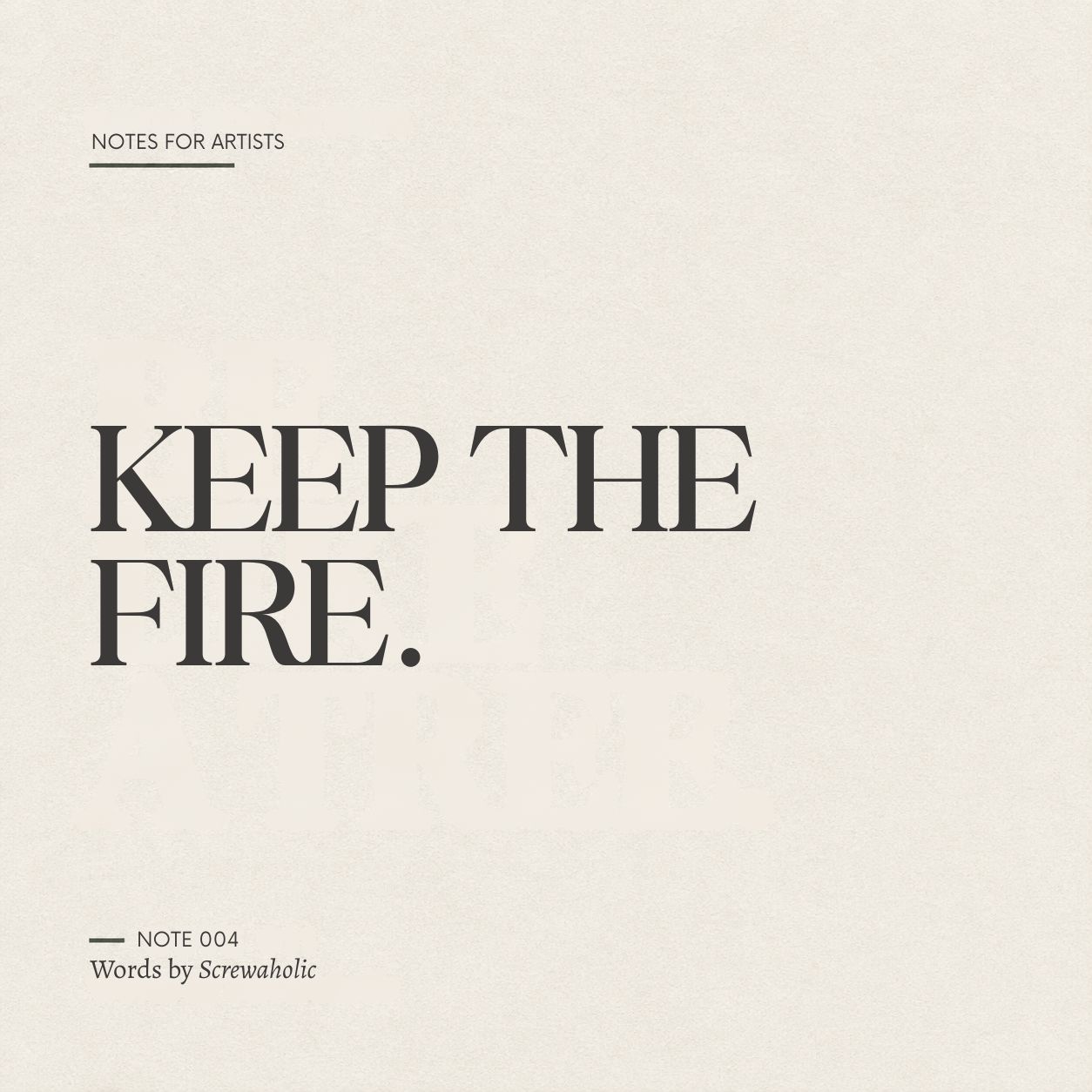 Cover for Keep the Fire